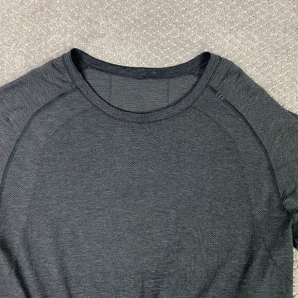 Lululemon Metal Vent Tech Shirt Men's Large Gray Long Sleeve Gym Running Base - Picture 2 of 9